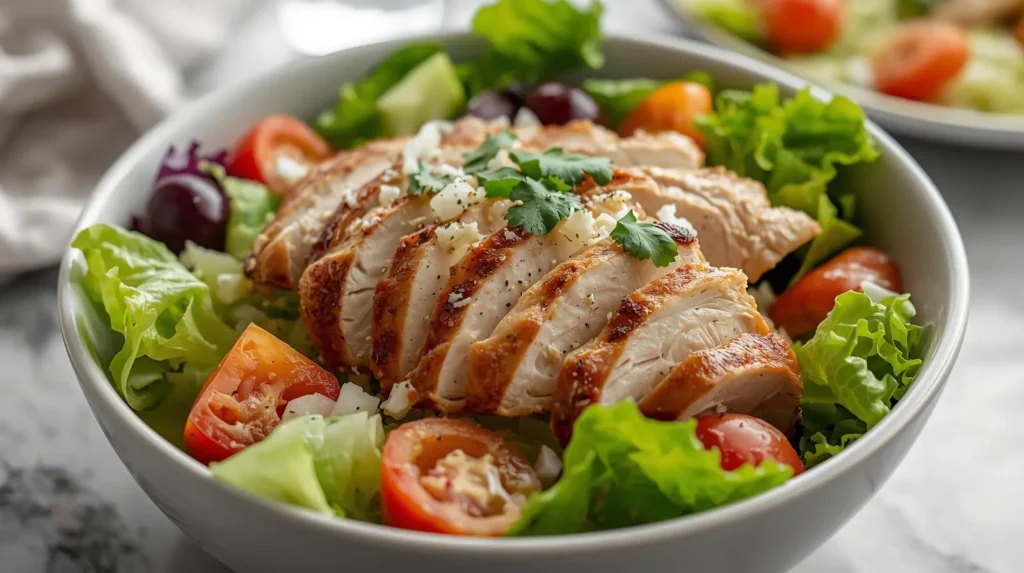 Easy Chicken Caesar Bowl Salad