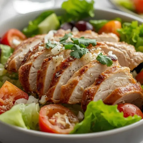 Easy Chicken Caesar Bowl Salad