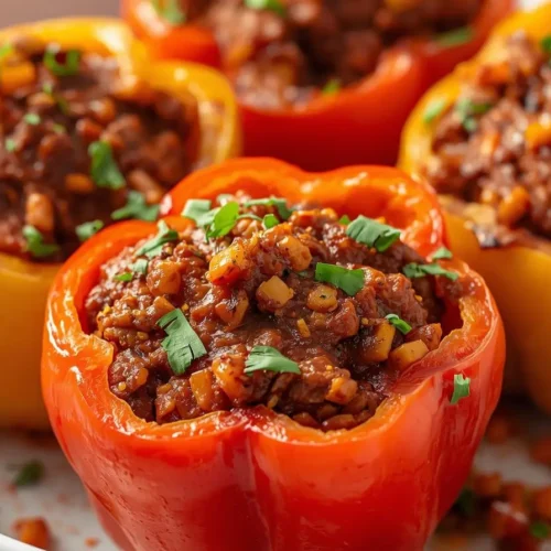 Easy Keto Stuffed Bell Peppers