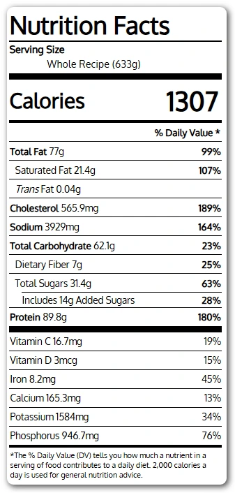 Nutrition Information for Cauliflower Fried Rice Recipe