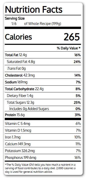 Nutrition Information for Easy Creamy Hummus Recipe