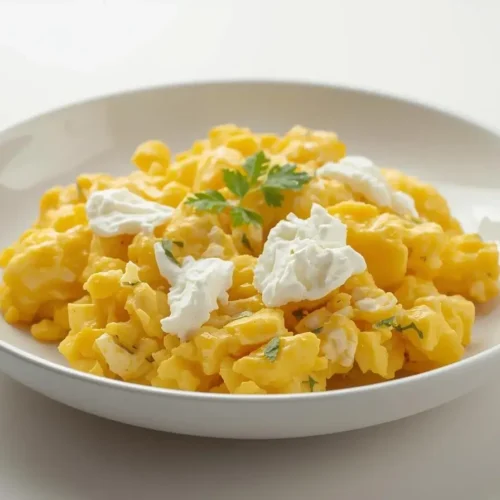 Scrambled Eggs with Cottage Cheese